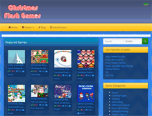 Tablet Screenshot of christmasflashgames.com